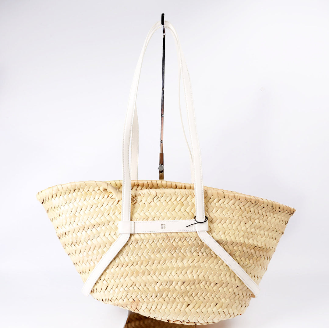 Voyou Small Basket Raffia White