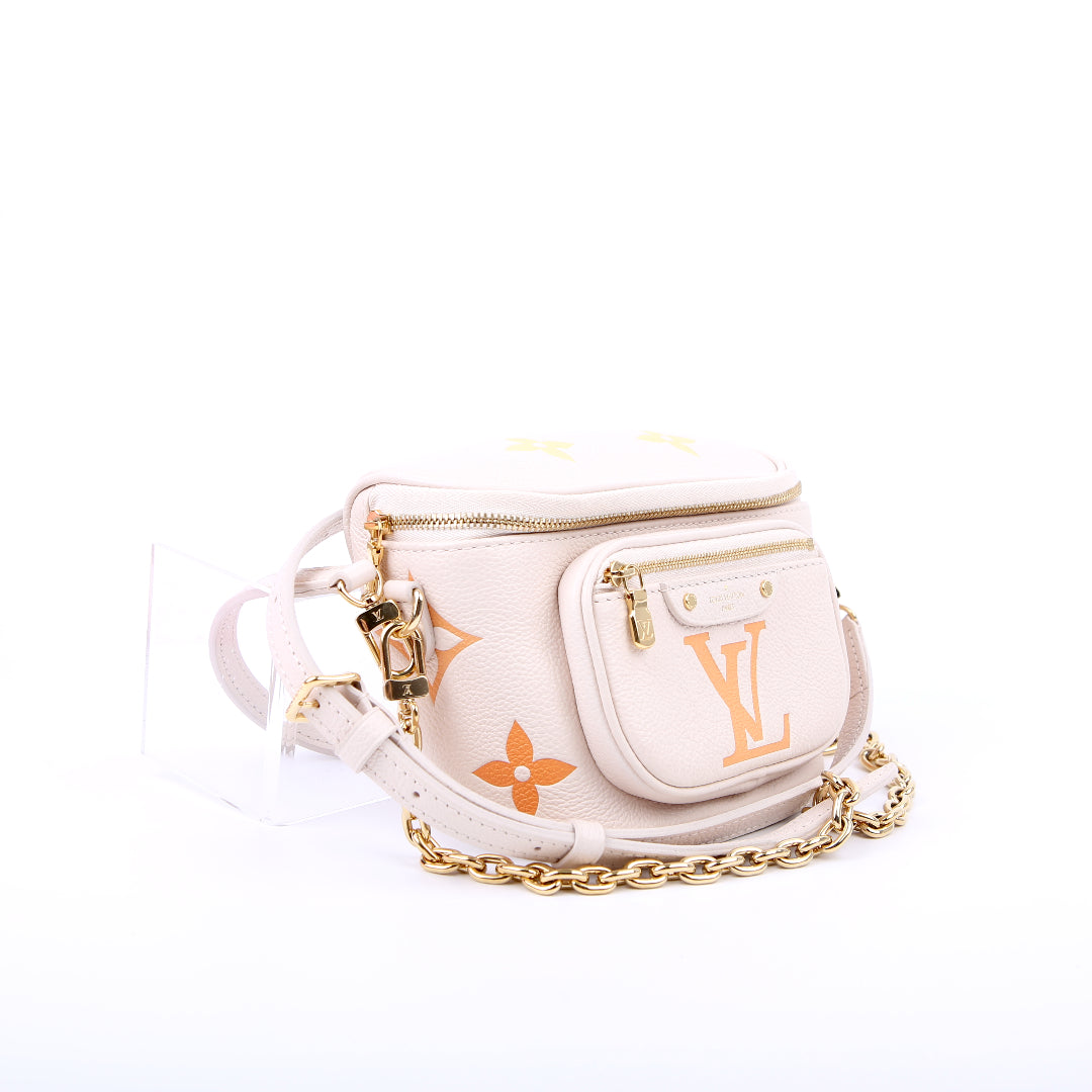 Mini Bumbag Empreinte By the Pool Cream/Orange