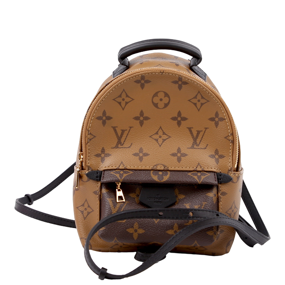 Louis Vuitton Monogram Reverse Palm Springs Backpack Mini Brown Black Leather Palm Springs Mini Reverse Monogram Black main image 2