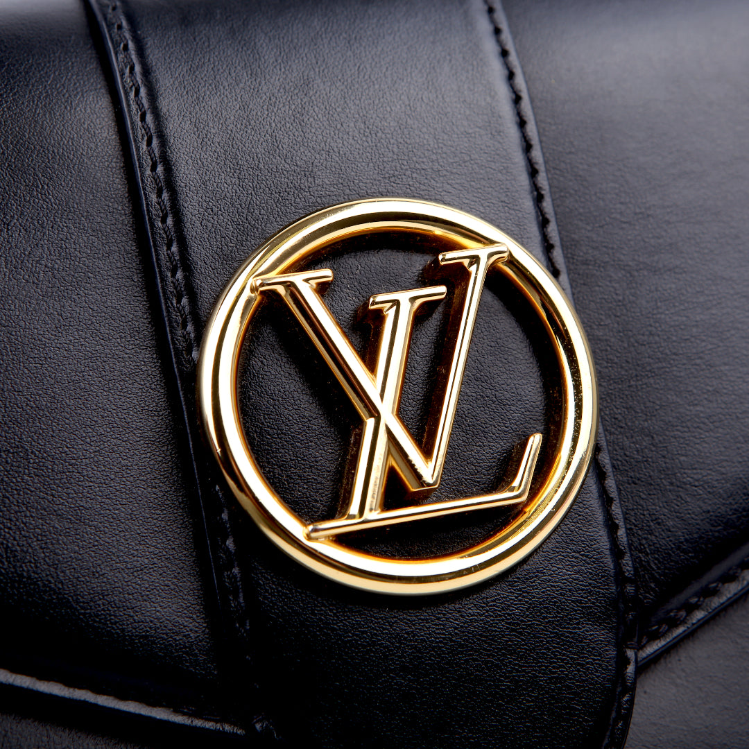 LV Pont 9 Smooth Calfskin Black