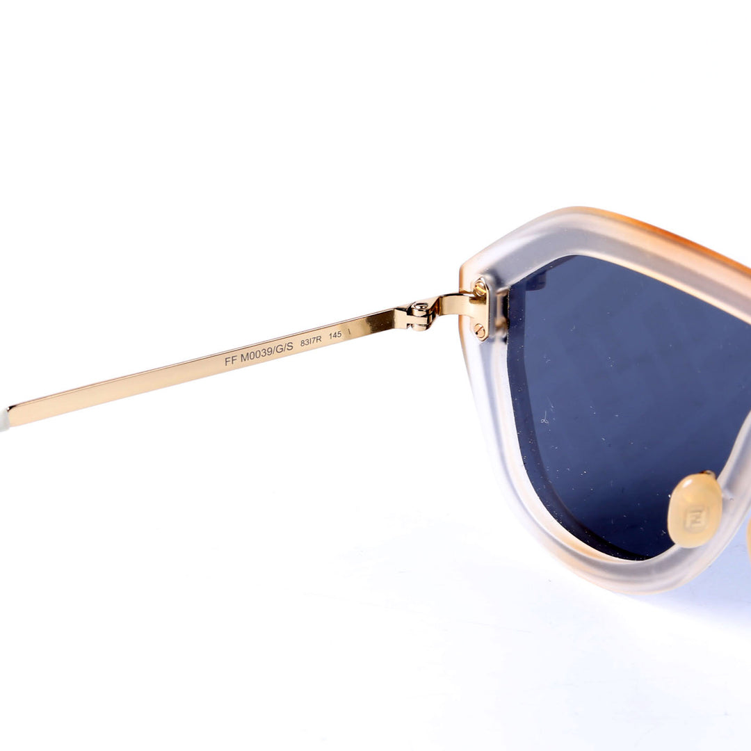 FF M0039/G/S Fabulous Shield Sunglasses Black/White