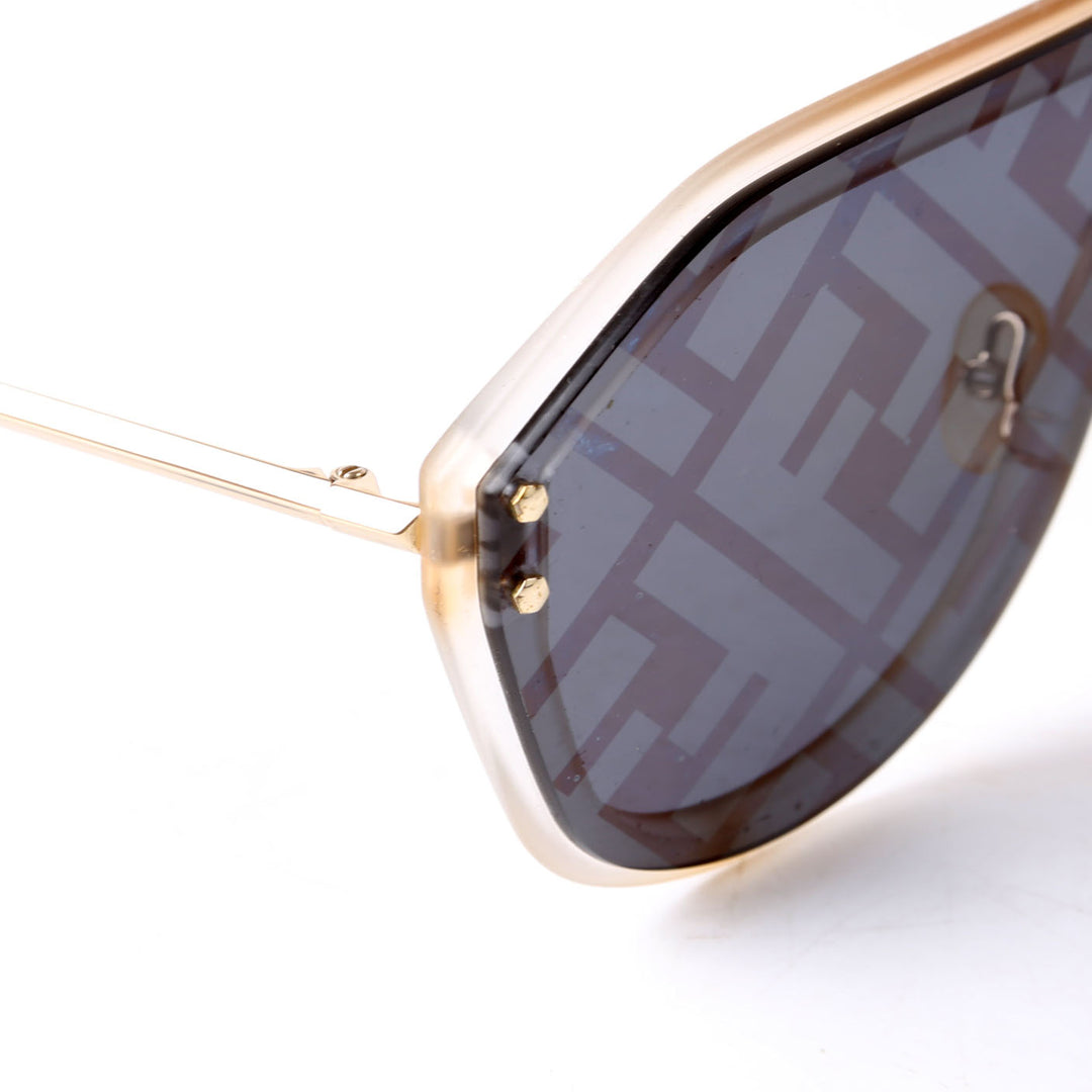 FF M0039/G/S Fabulous Shield Sunglasses Black/White