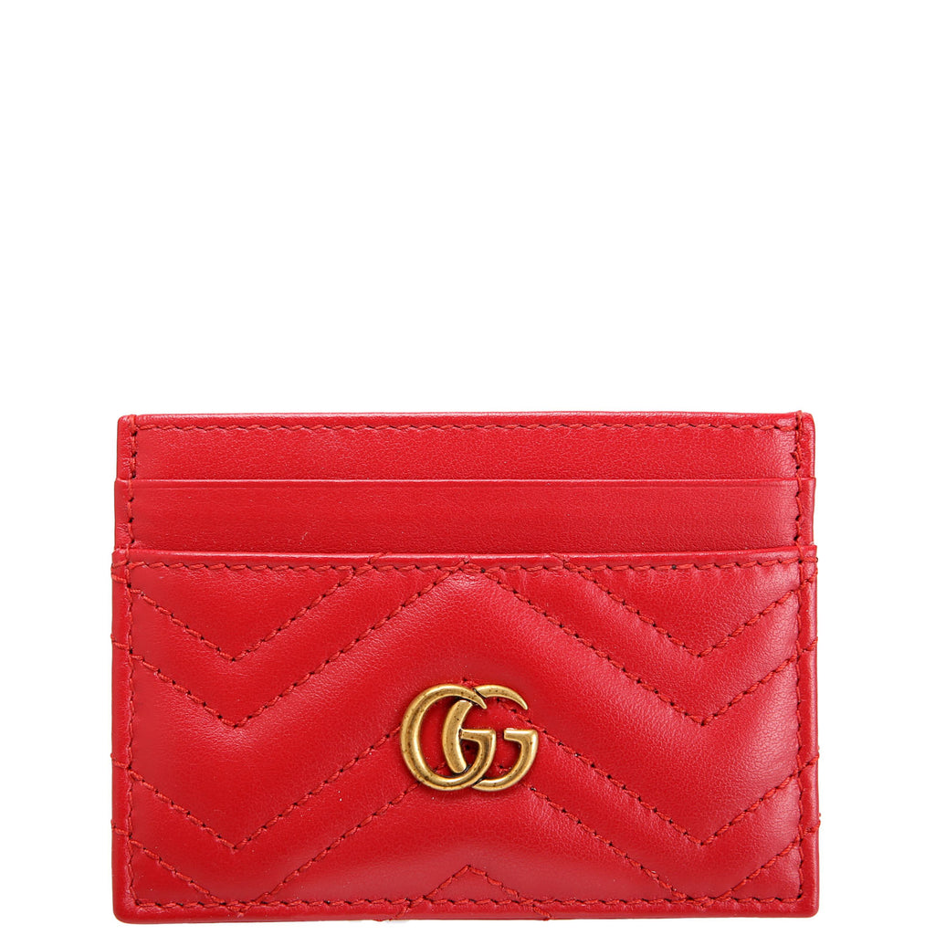 443127 GG Marmont Card Holder Red