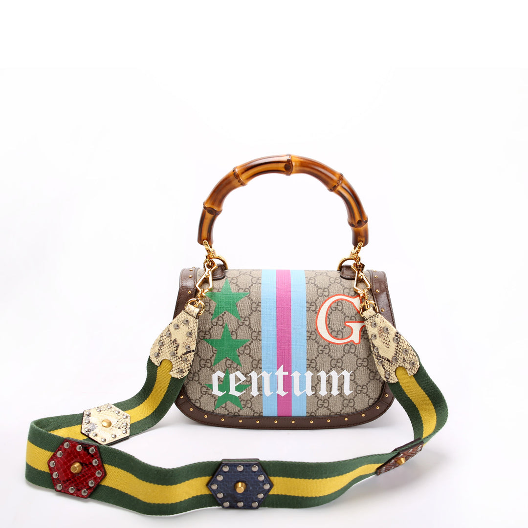 679632 Gucci 100 Continental Medium Bamboo Top Handle
