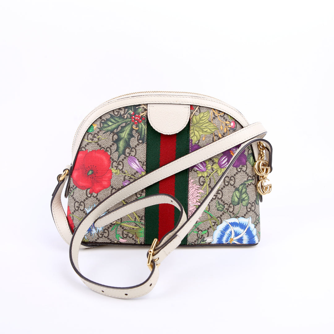 499621 Ophidia GG Flora Small Crossbody