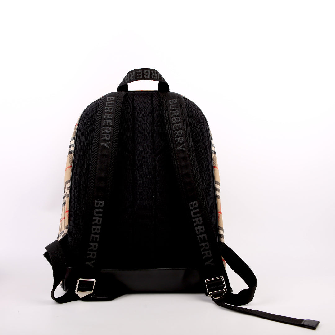 8016106 Archive Check Nylon Backpack