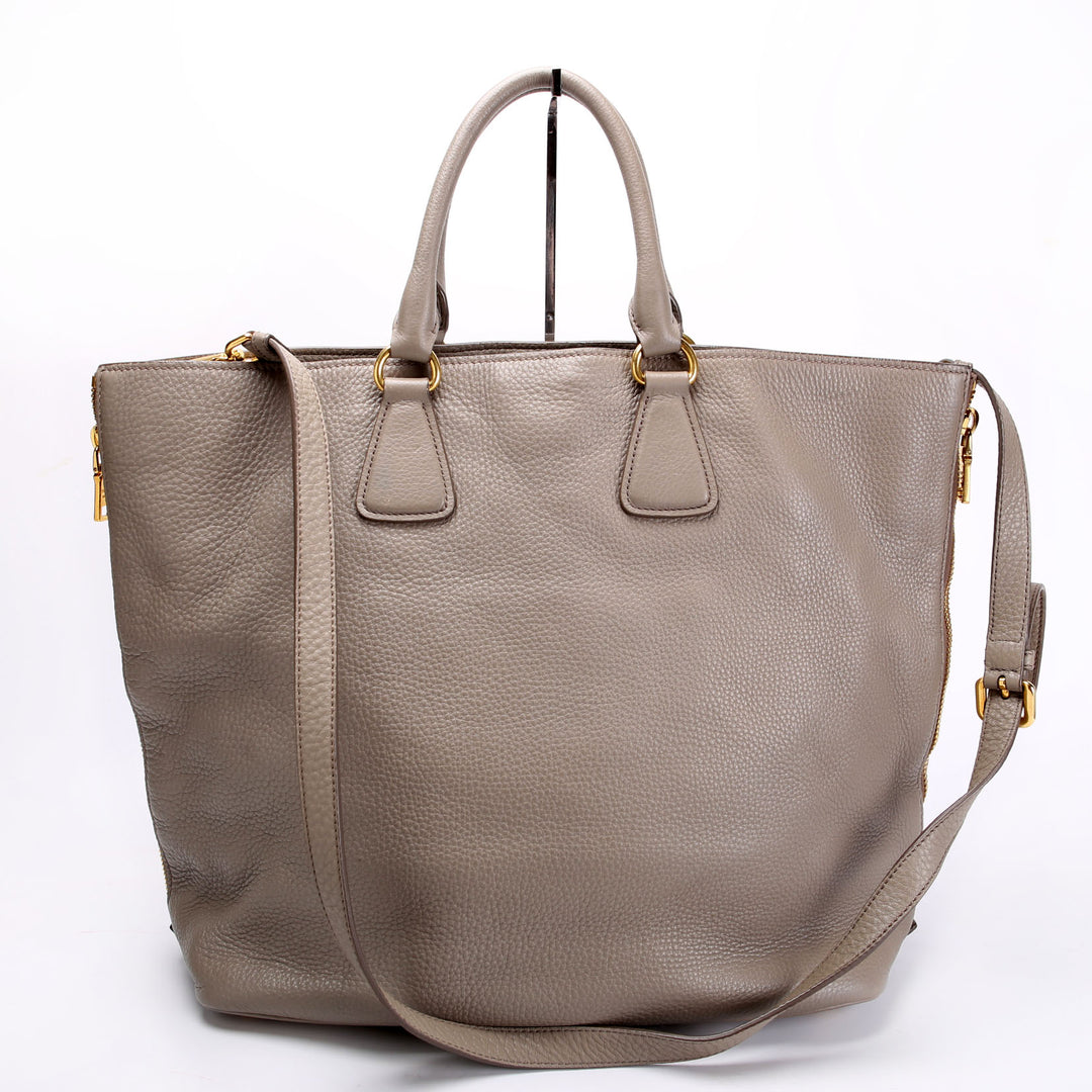 Vitello Daino Phenix Tote BN2419 Taupe