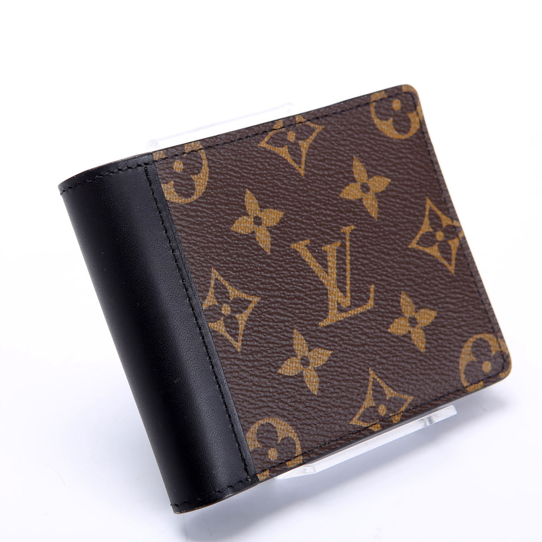 小物 Louis Vuitton Monogram Macassar Wallet Mens Multiple Wallet Macassar Monogram Black