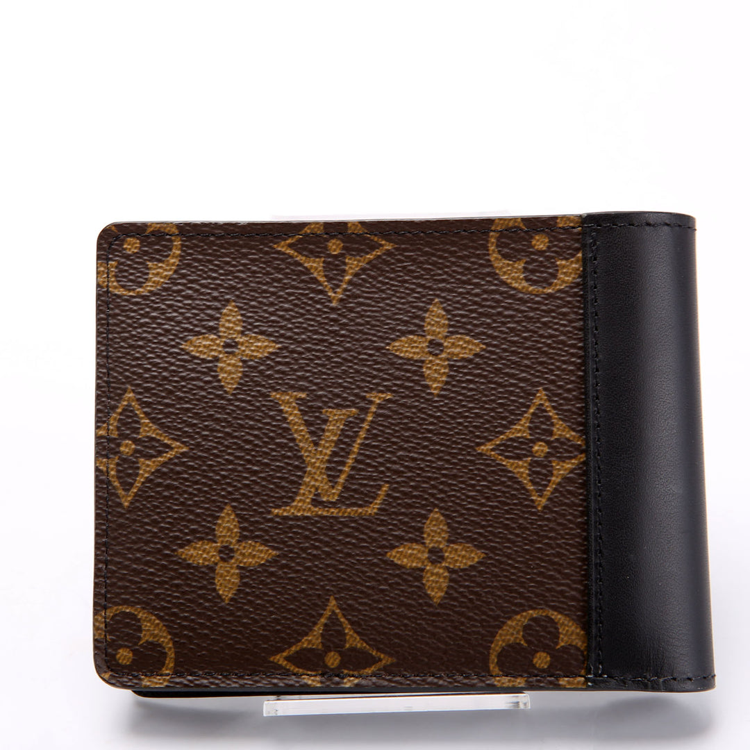 小物 Louis Vuitton Monogram Macassar Wallet Mens Multiple Wallet Macassar Monogram Black