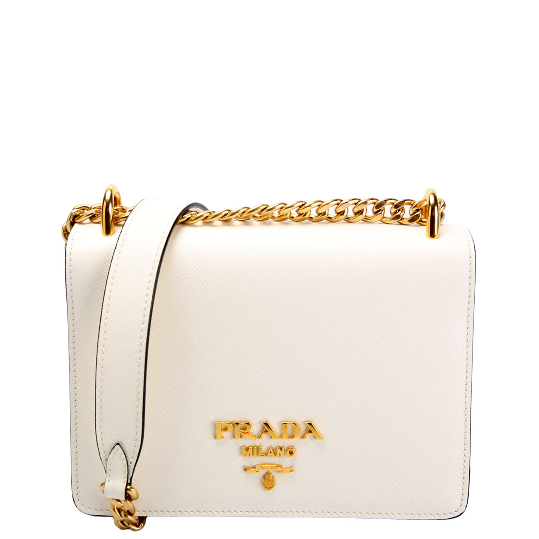 1BD133 Saffiano Chain Crossbody