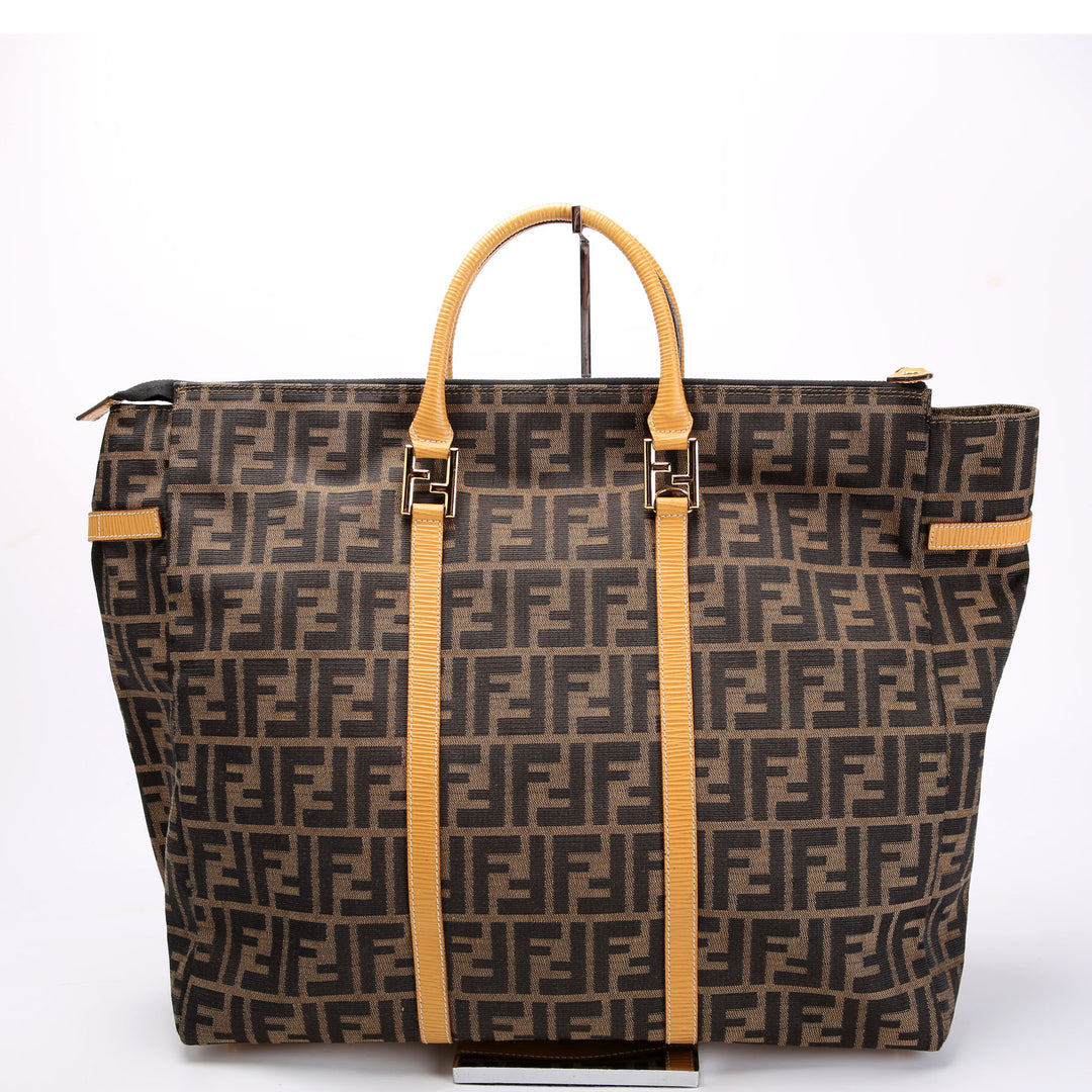 Zucca Canvas Travel Tote Brown