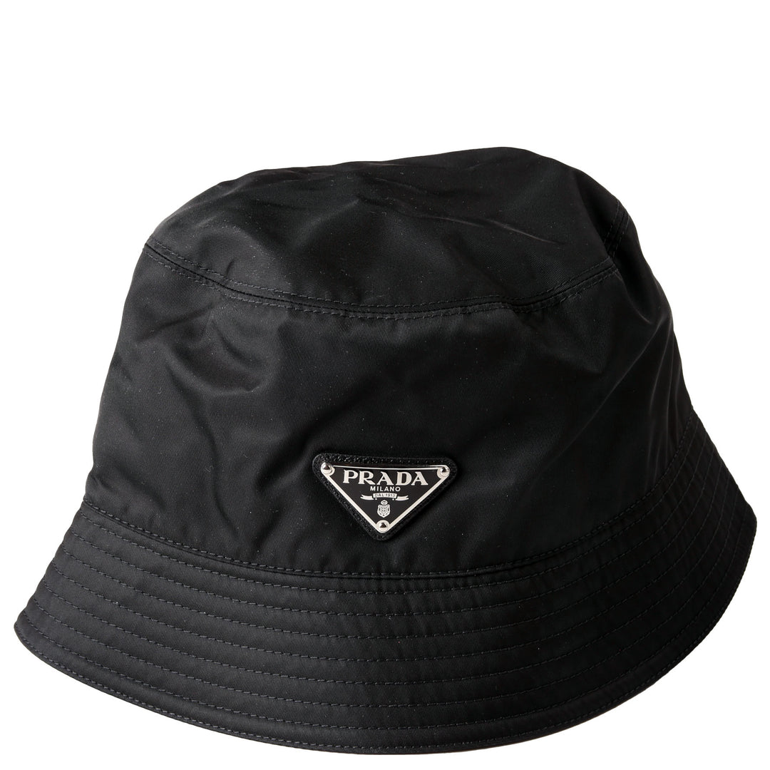 1HC137 Re-Nylon Triangle Logo Bucket Hat Size Large Black