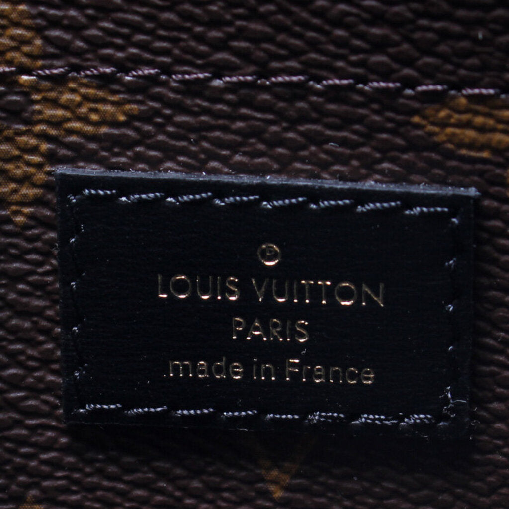 Louis Vuitton LV Women Officier Pouch Black Cowhide Leather Monogram-Canvas  - LULUX