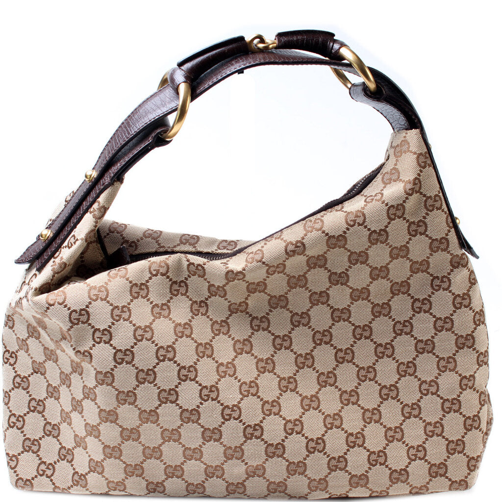 2018.06.07.13:00〜 115867 Horsebit GG Canvas Hobo