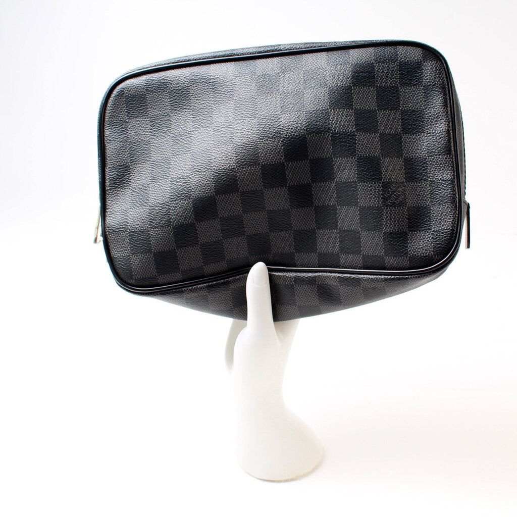 Toiletry Pouch Damier Graphite – Keeks Designer Handbags