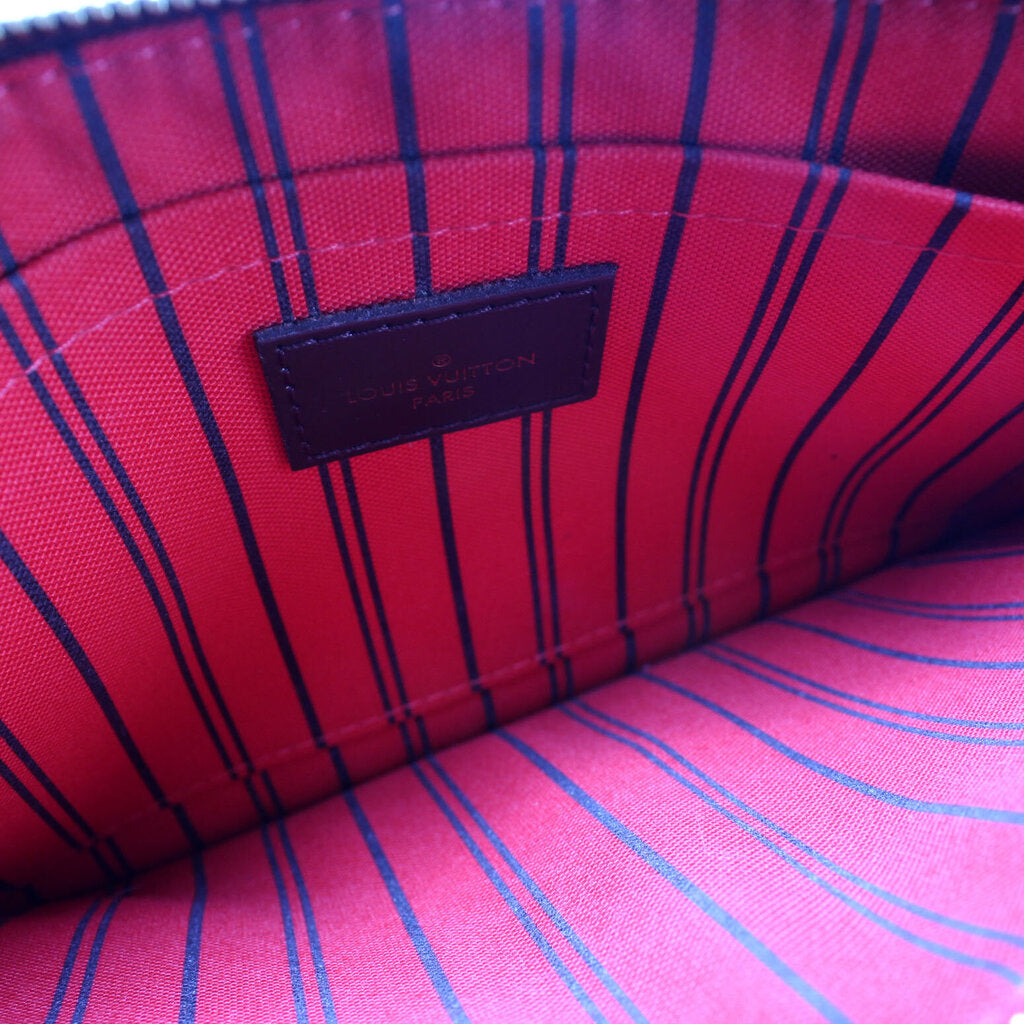 Pochette Only Damier Ebene Neverfull – Keeks Designer Handbags