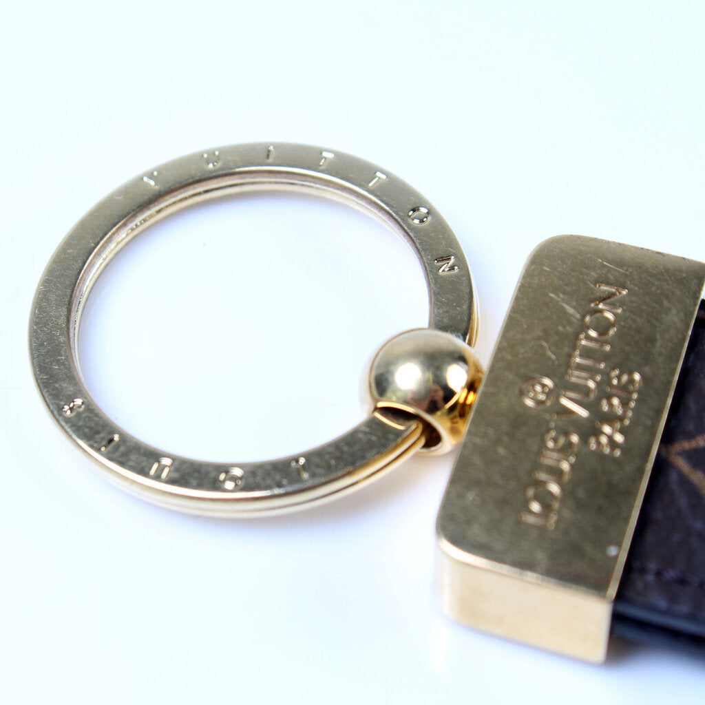 Louis Vuitton Monogram Dragonne Key Holder - Gold Keychains