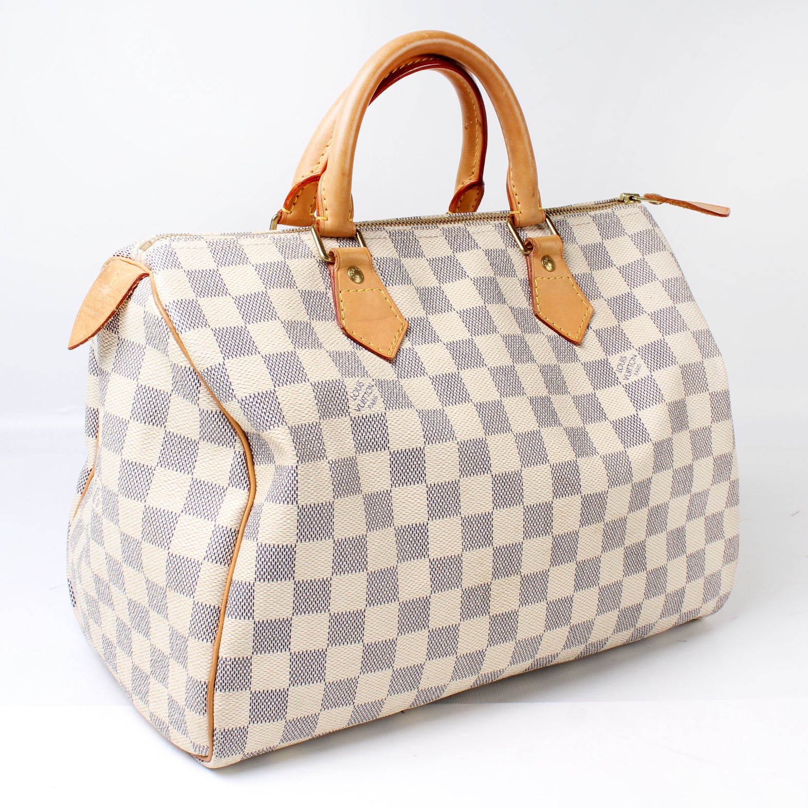 Speedy 30 Damier Azur Bandouliere – Keeks Designer Handbags