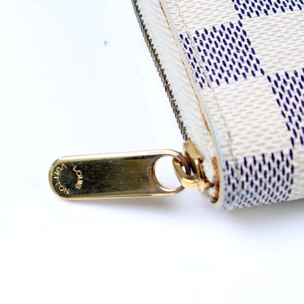 Zippy Coin Purse Damier Azur – Keeks Designer Handbags