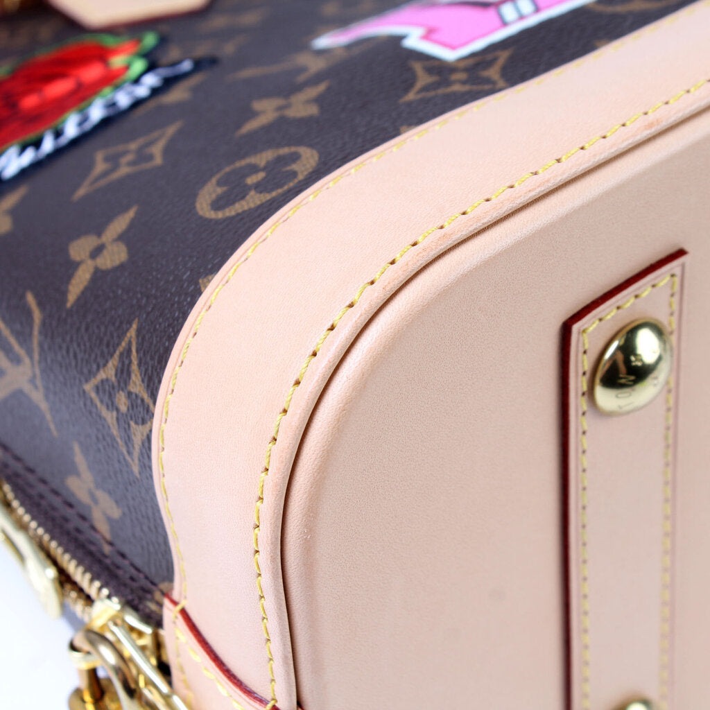 Brown Louis Vuitton Monogram Patches Alma PM Handbag – Designer Revival