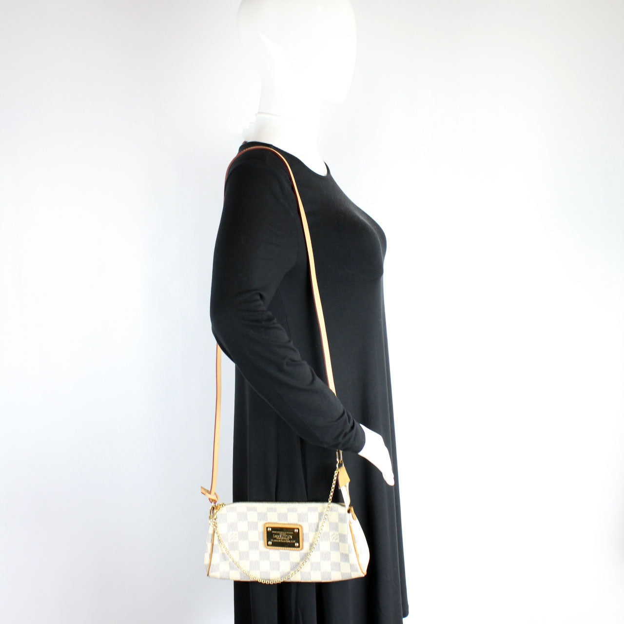 Eva Clutch Damier Azur – Keeks Designer Handbags