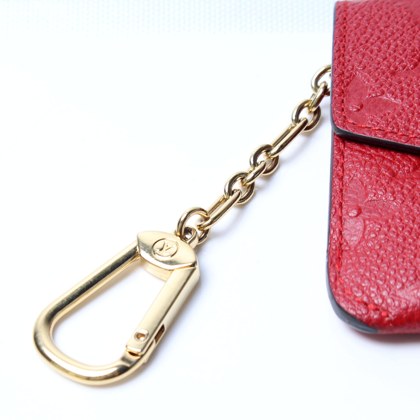 Louis Vuitton Key Pouch in Poppy Empreinte - SOLD