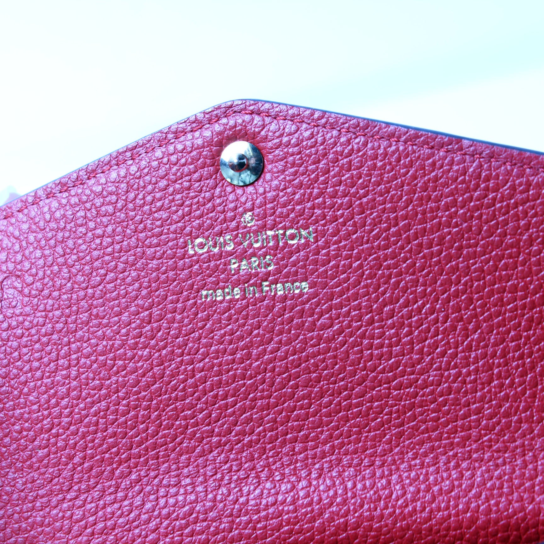 Louis Vuitton Monogram Leather Metallic Navy Nacre Empreinte Key Pouch Cles  34L2 For Sale at 1stDibs