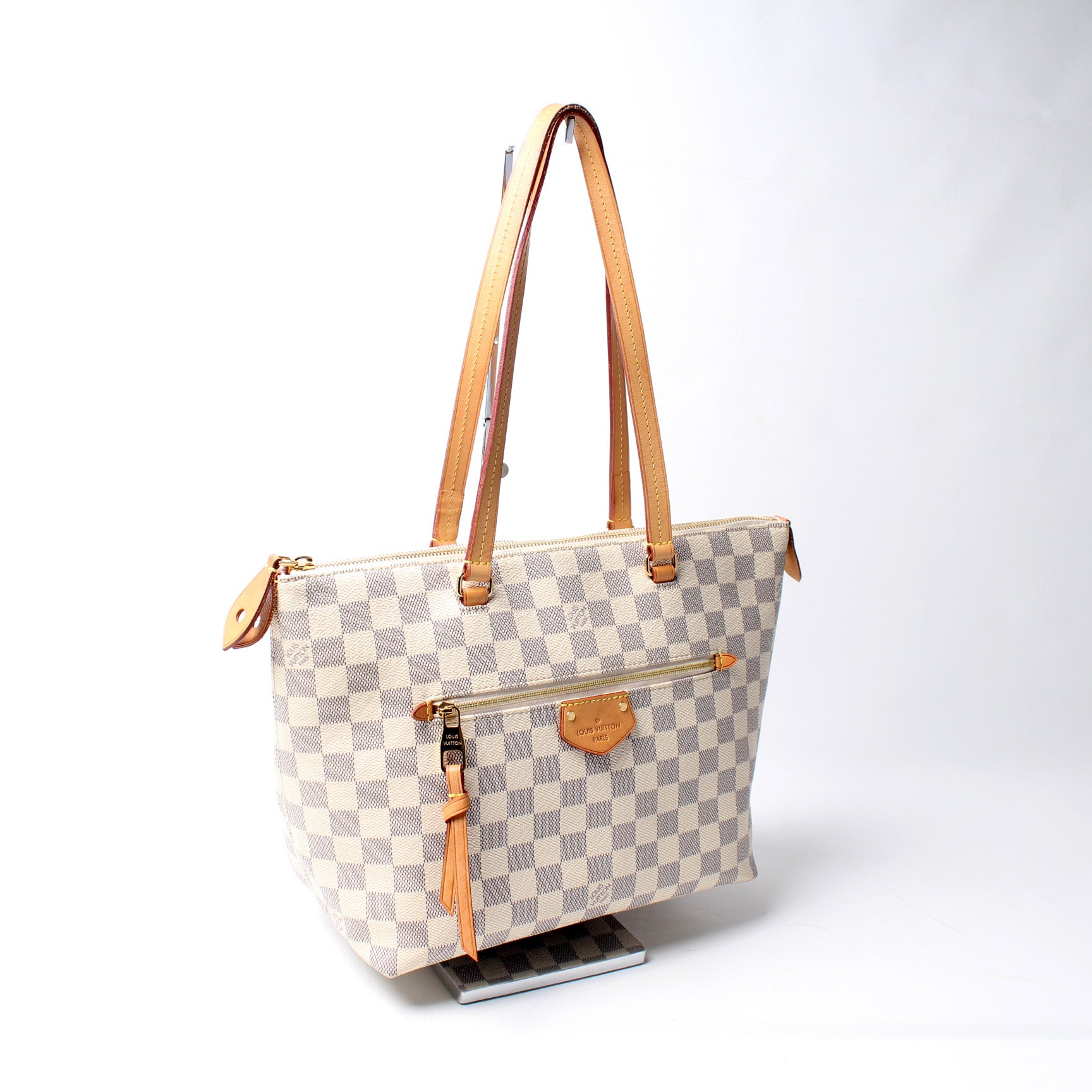 Louis Vuitton Iena Damier Azur PM Bag Cream