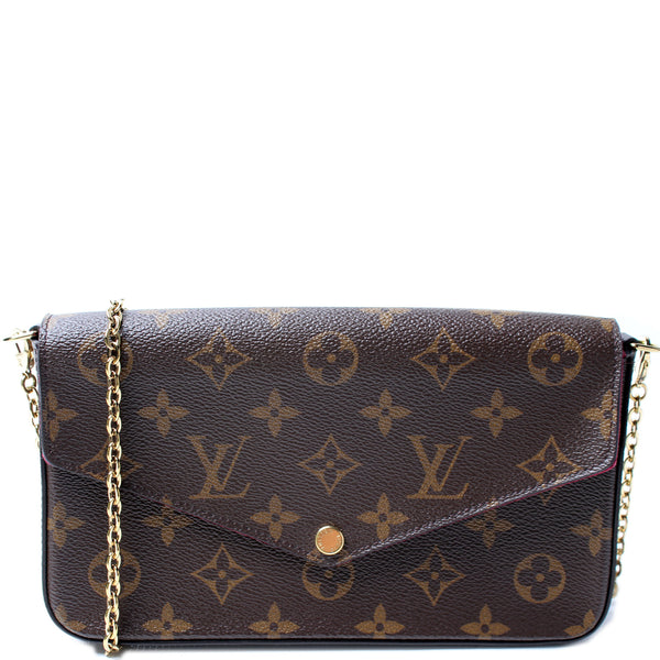 Authentic Louis Vuitton Classic Monogram Felicie Pochette Bag