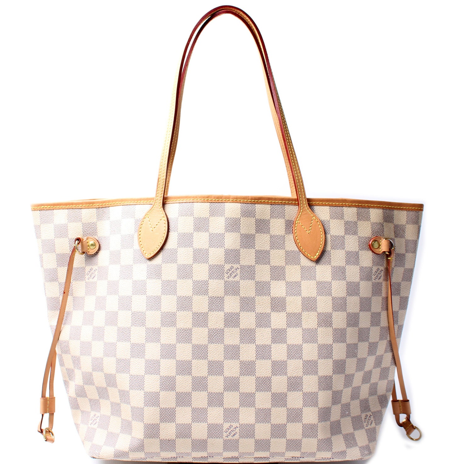 Neverfull w/Wallet MM Damier Azur – Keeks Designer Handbags