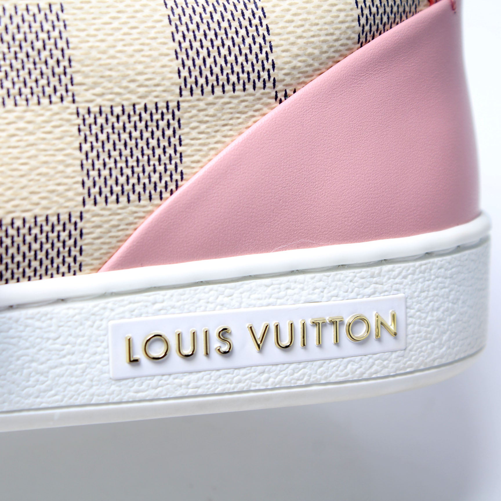 LOUIS VUITTON Damier Azur Summer Trunks Frontrow Sneakers 37 262164