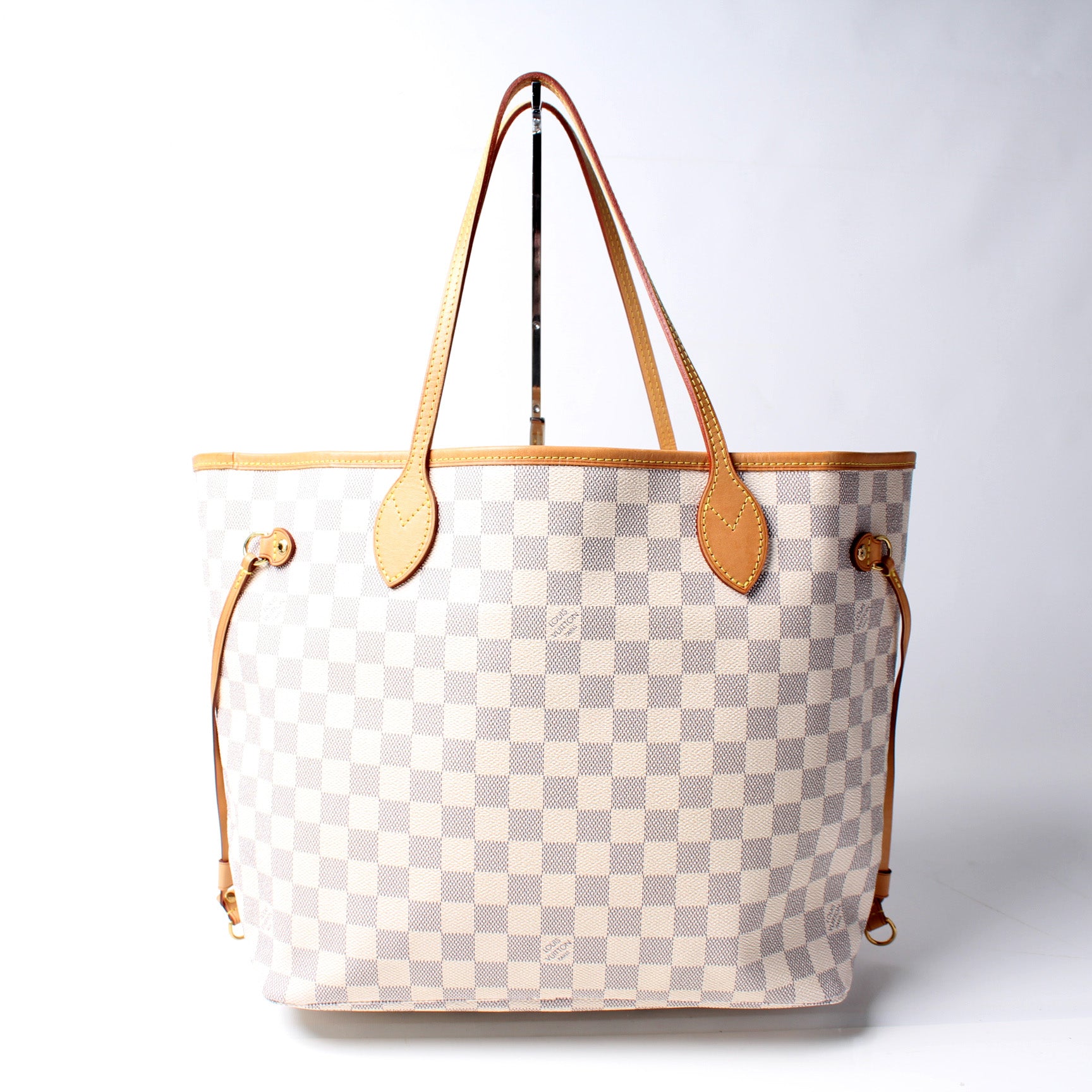 Neverfull w/Wallet MM Damier Azur – Keeks Designer Handbags