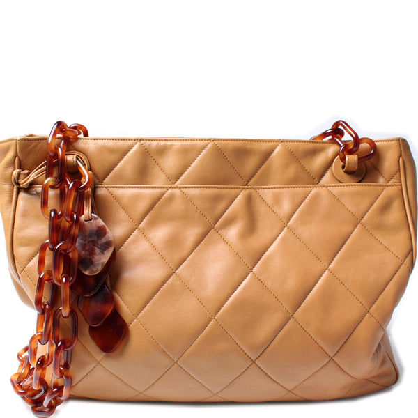 Quilted Lambskin Tortoise Shell Straps – Keeks Designer Handbags