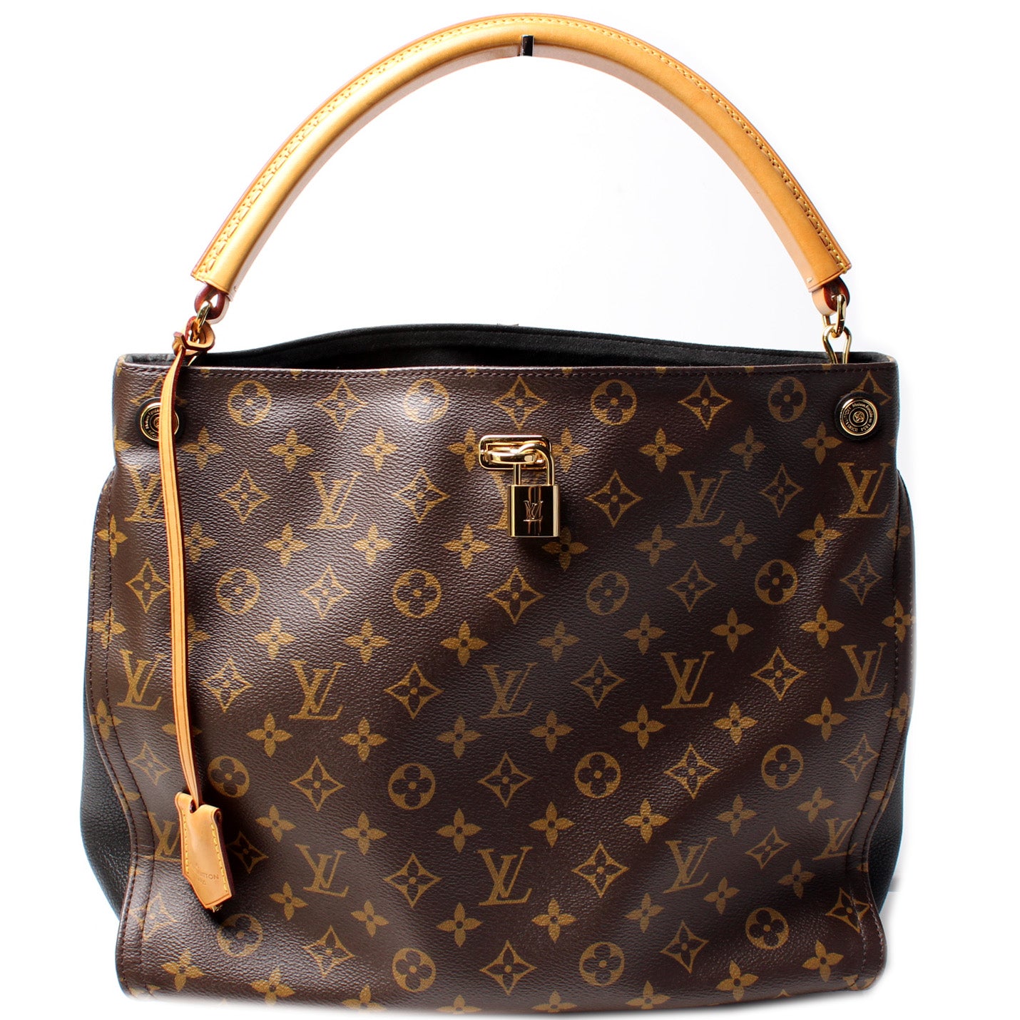 LOUIS VUITTON Gaia Monogram Canvas Shoulder Bag Brown