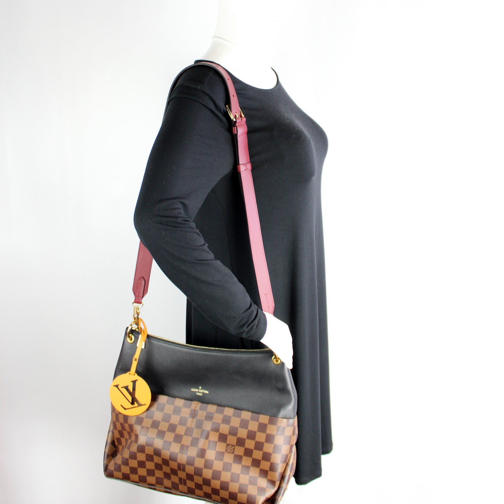 Maida Hobo Damier Ebene – Keeks Designer Handbags