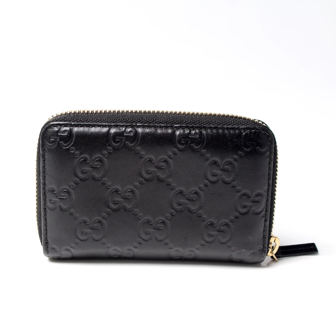 255452 Zip Around Card Case Guccissima