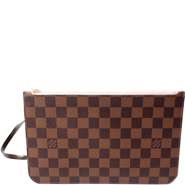 Pochette Only Damier Ebene Neverfull – Keeks Designer Handbags