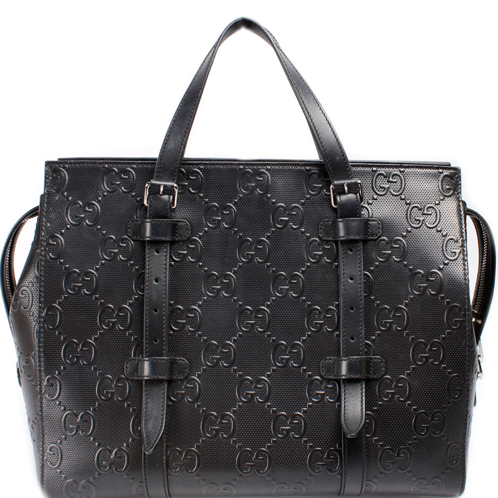 625774 GG Debossed Tote Bag