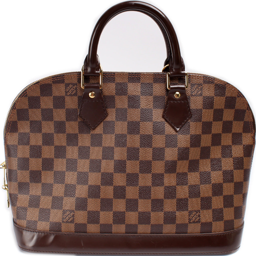 Alma PM Damier Ebene Older – Keeks Designer Handbags