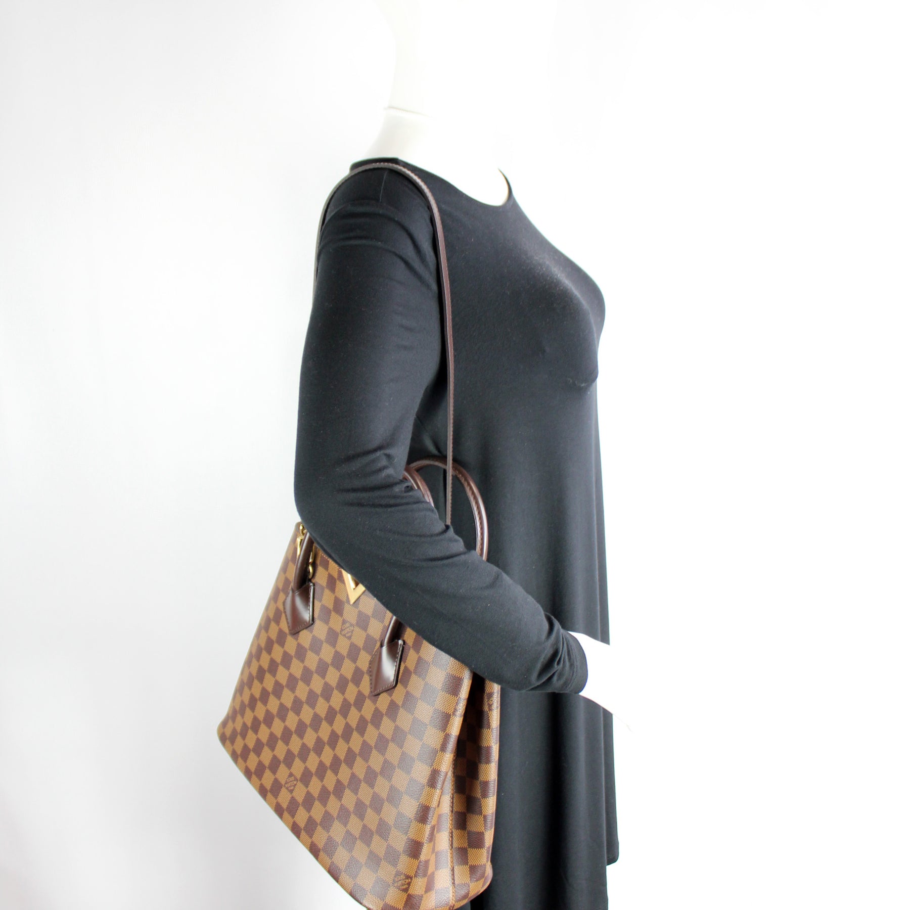 Kensington Tote Damier Ebene – Keeks Designer Handbags