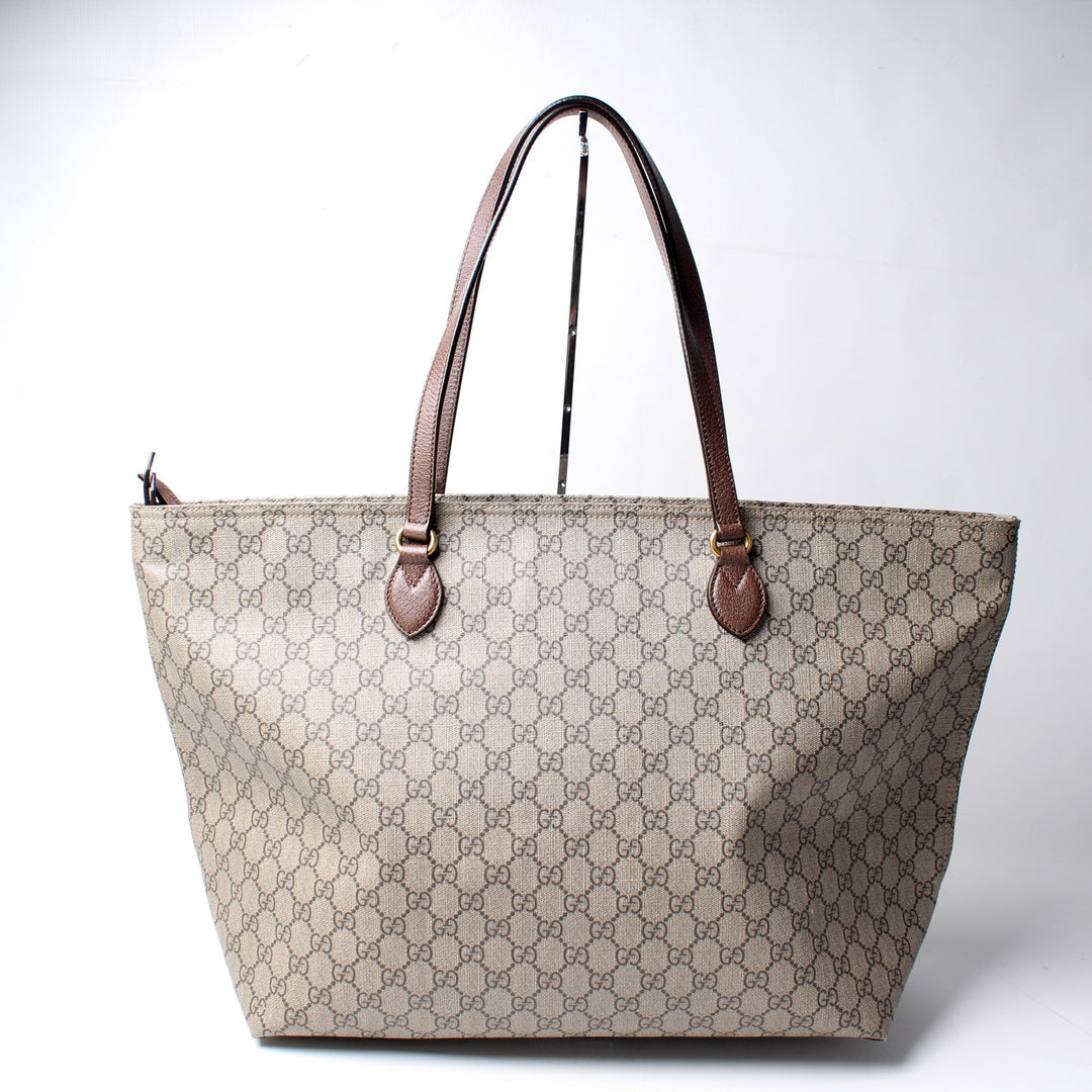 GUCCI バッグ Ophidia pochette in beige and ebony Supreme | GUCCI® US