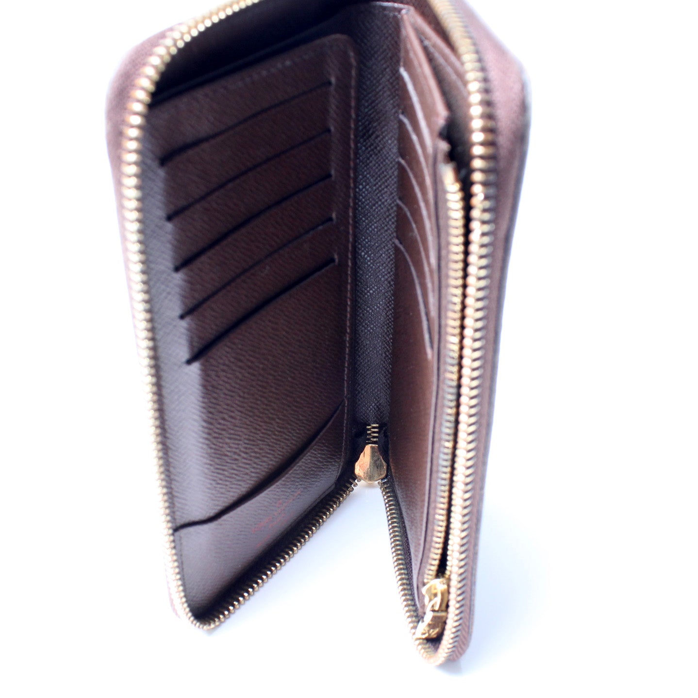 LOUIS VUITTON Damier Ebene Zippe Zipped Compact Wallet 1142789