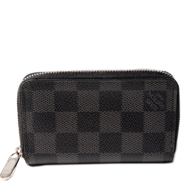 Louis Vuitton Damier Graphite Canvas Zippy Coin Purse (Authentic