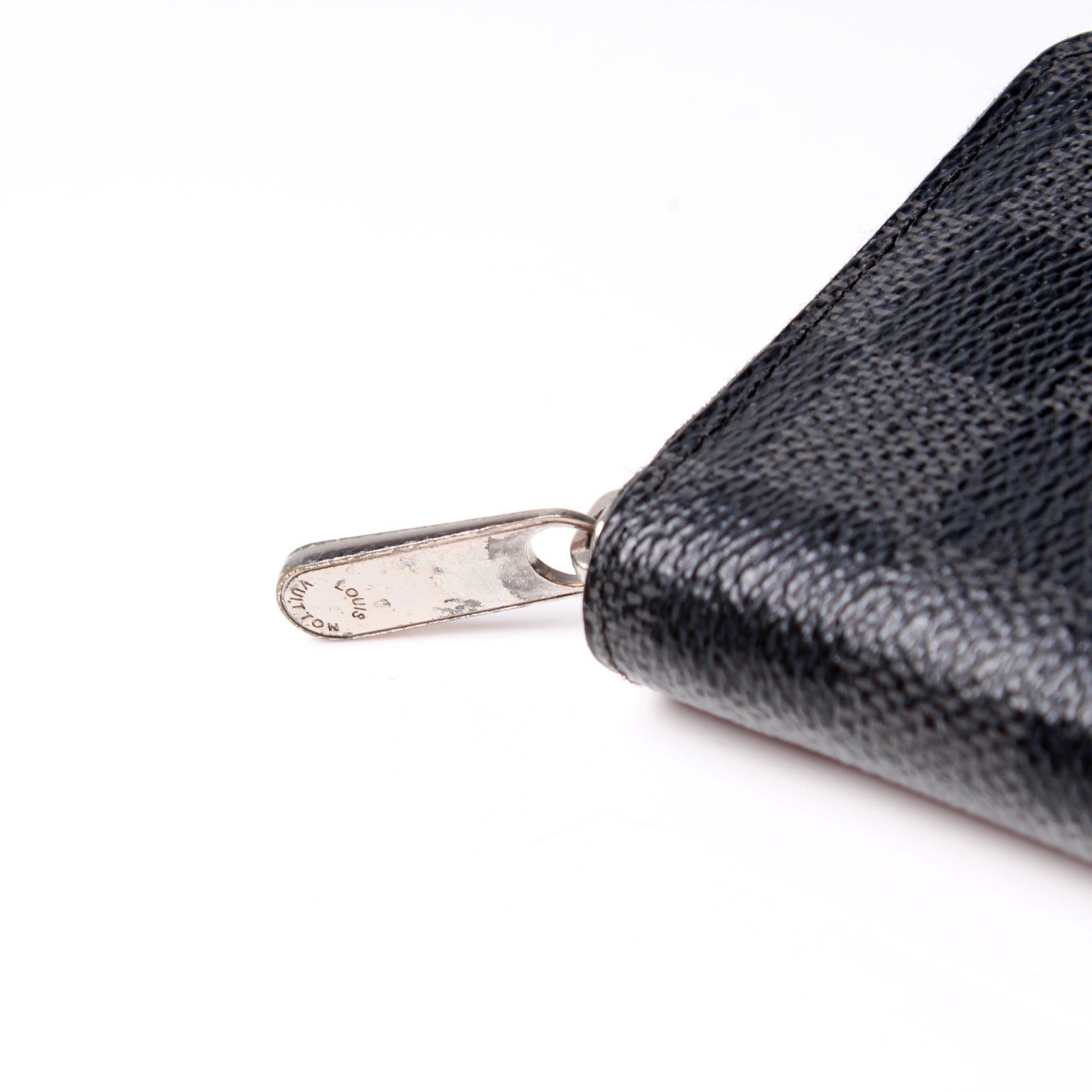 Louis Vuitton - LV Zippy Coin Purse Wallet - Black / Silver Damier