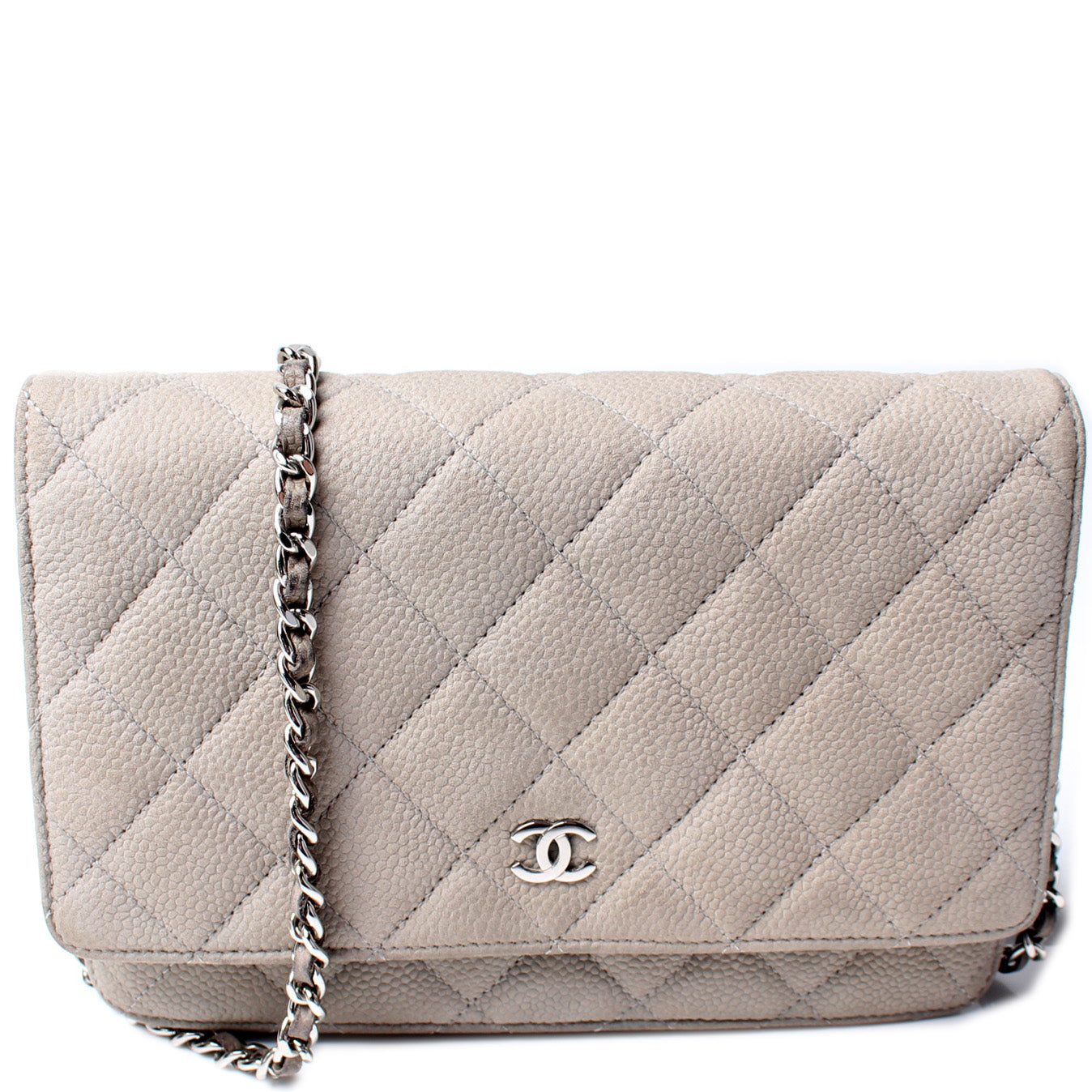 Chanel Classic Quilted Caviar Leather WOC Wallet Crossbody Bag Beige in  Leather with Goldtone  US