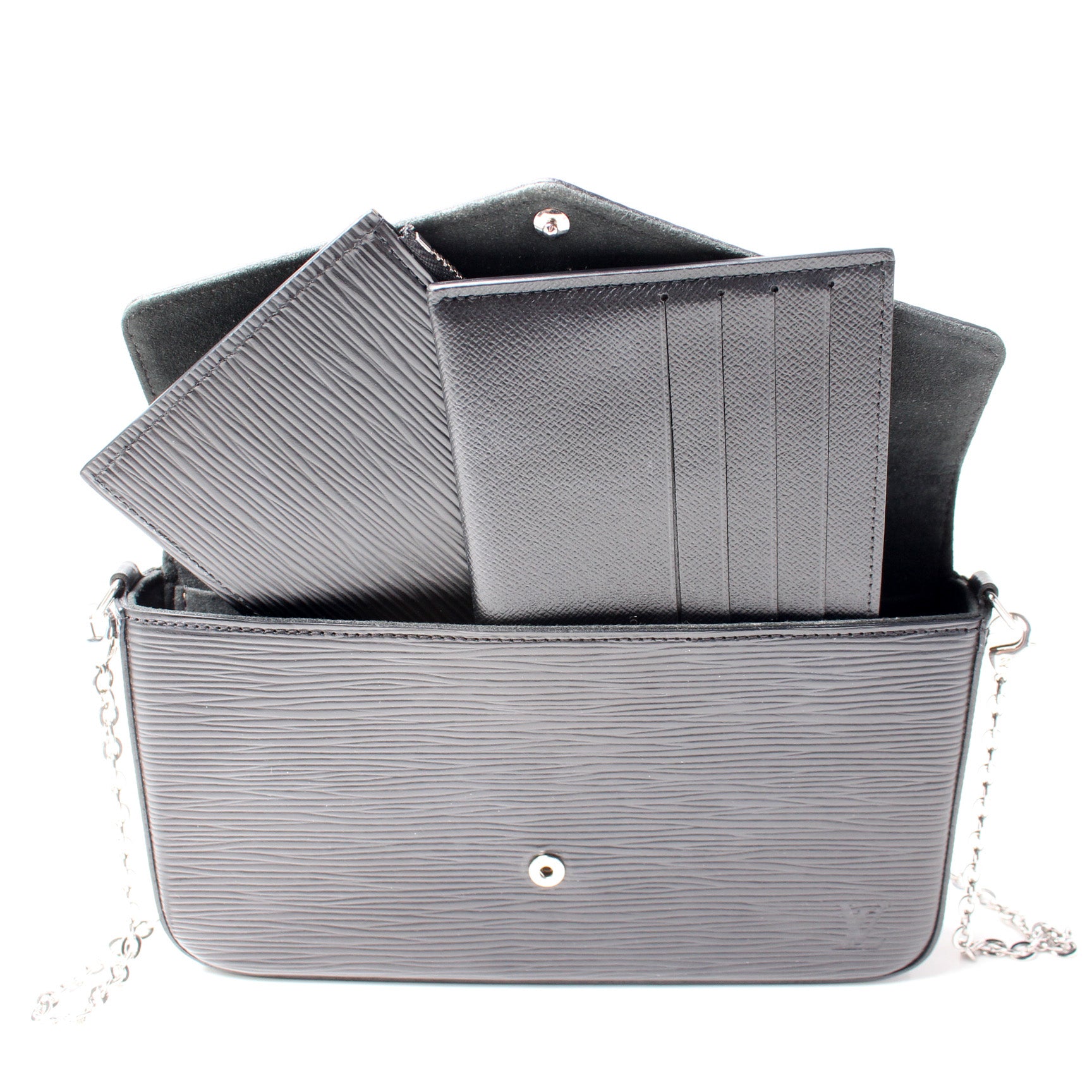 Louis Vuitton, Bags, Louis Vuitton Felicie Pochette Limited Edition  Stripes Epi Leather