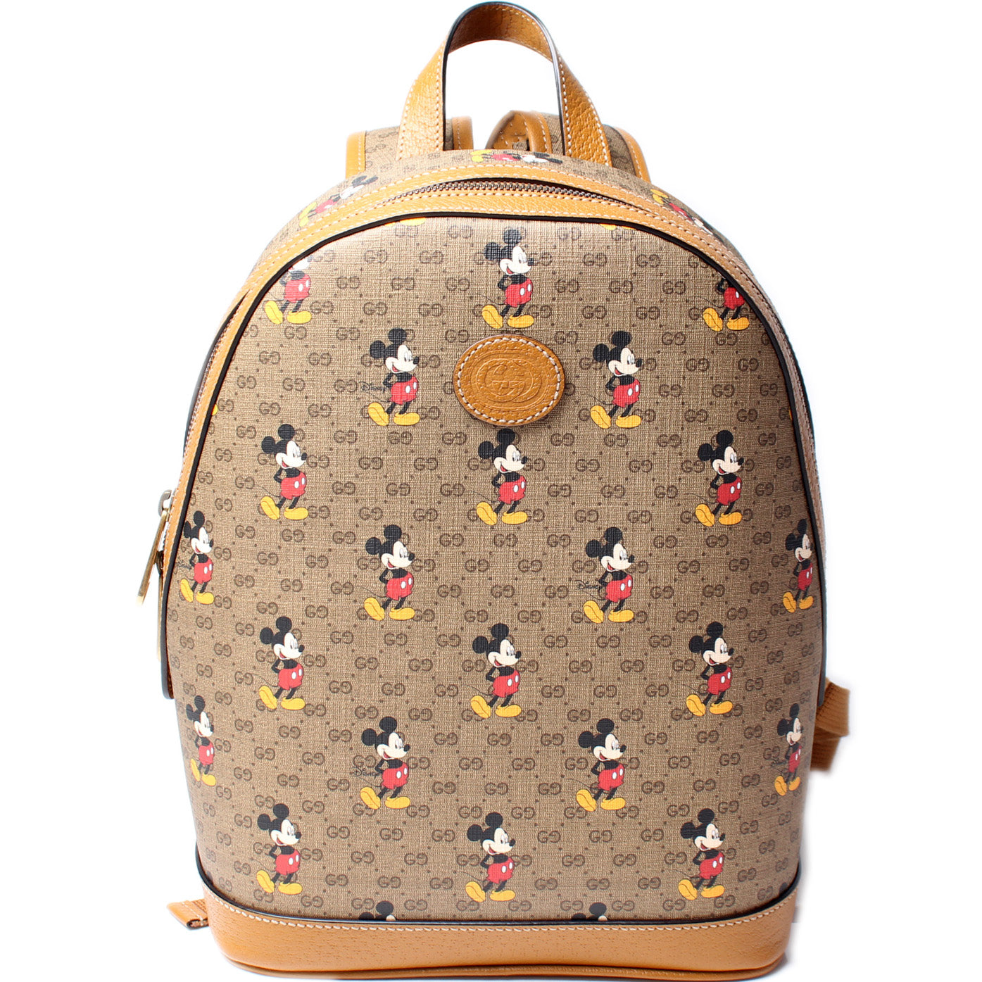 Gucci x Disney Backpack Mini GG Supreme Mickey Mouse Small Beige