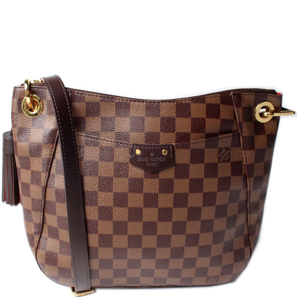 Damier Ebene South Bank Besace Crossbody Bag (Authentic Pre-Owned