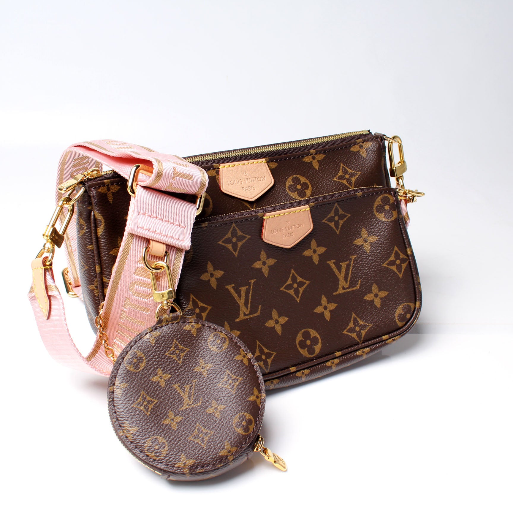 Multi Pochette Monogram – Keeks Designer Handbags