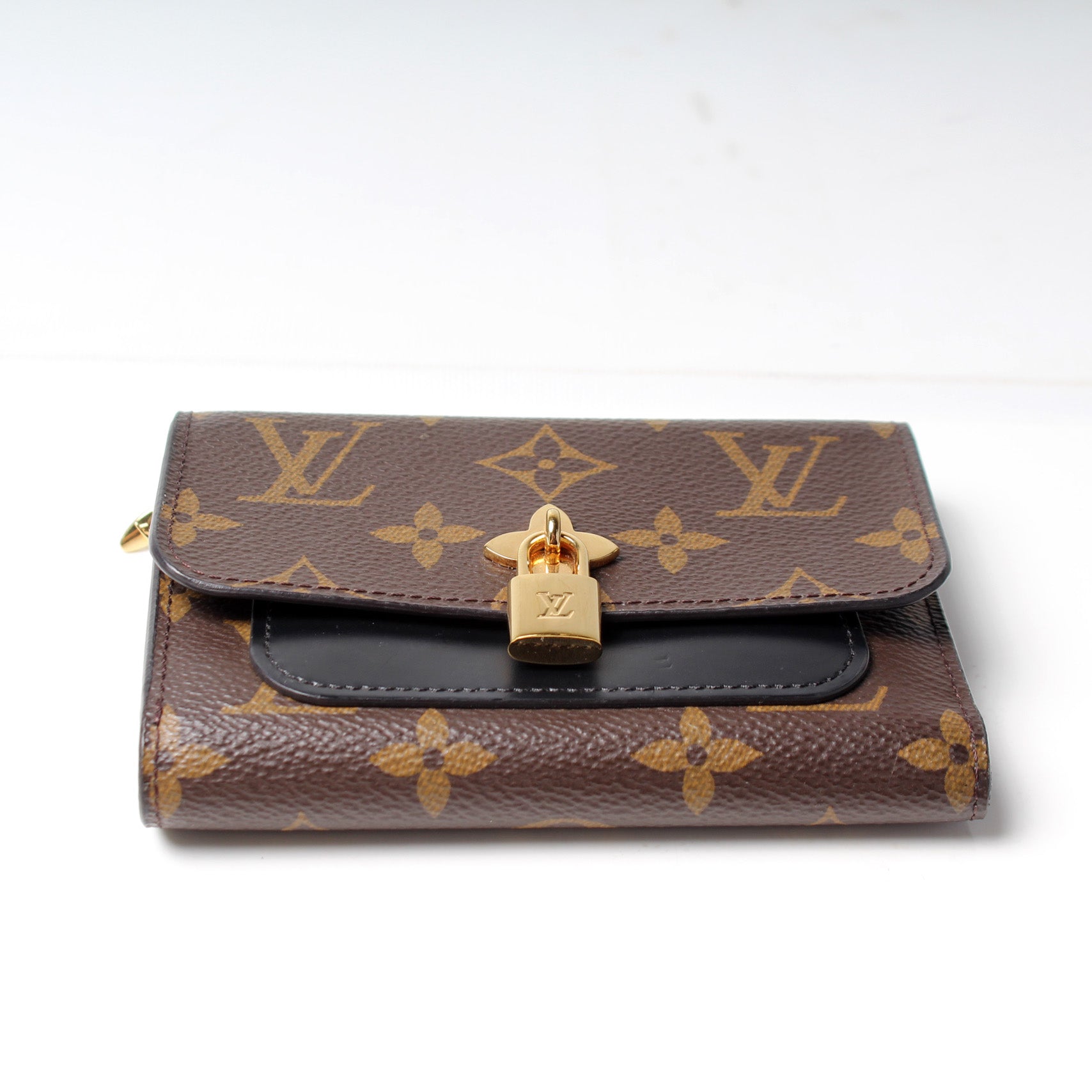 Flower Compact Wallet Monogram – Keeks Designer Handbags